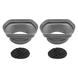 Recoil SPB68 5”x7” / 6”x8” Waterproof Silicone Car Speakers Baffle & Isolator Kit