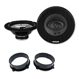 Audi TT MK 2 2007 - 2014 Alpine Front Door 8" Speakers Rings Upgrade Kit Audi TT MK 2 2007 - 2014 Alpine Front Door 8" Speakers Rings Upgrade Kit