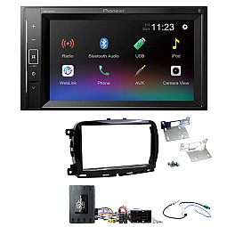 Fiat 500 2015 - 2021 Pioneer DMH-A240BT 6.2" Screen Bluetooth iPod iPhone Stereo Upgrade Kit