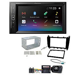 Mercedes C Class 2004 - 2007 Pioneer 6.2" Screen Bluetooth iPod iPhone Stereo Upgrade Pack