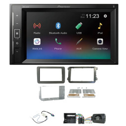 VW Beetle, Caddy, Jetta, Sharan, T-6, Tiguan Pioneer 6.2" Screen Bluetooth iPod iPhone Stereo Upgrade Kit