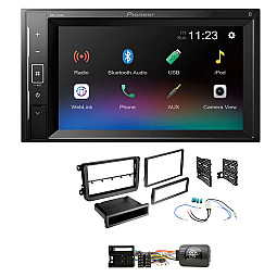 VW EOS, Fusca, Golf, Jetta Matt Black Pioneer 6.2" Screen Bluetooth iPod iPhone Stereo Upgrade Kit