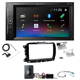 Fiat 500 2015 - 2021 Pioneer DMH-A240DAB DAB Digital Radio, 6.2" Screen Bluetooth Stereo Upgrade Kit
