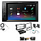 VW EOS, Fusca, Golf, Jetta Matt Black Pioneer DAB Digital Radio, 6.2" Screen Bluetooth Stereo Upgrade Kit