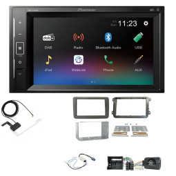 VW Beetle, Caddy, Jetta, Sharan, T-6, Tiguan Pioneer DAB Digital Radio 6.2" Screen Bluetooth Stereo Upgrade Kit VW Beetle, Caddy, Jetta, Sharan, T-6, Tiguan Pioneer DAB Digital Radio 6.2" Screen Bluetooth Stereo Upgrade Kit