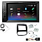 Vauxhall Vivaro (Silver/Black) Pioneer DAB Digital Radio, 6.2" Screen Bluetooth Stereo Upgrade Kit