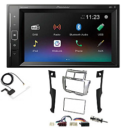 Toyota Yaris 2007-2011 Pioneer DAB Digital Radio, 6.2" Screen iPod iPhone Bluetooth Stereo Upgrade Kit Toyota Yaris 2007-2011 Pioneer DAB Digital Radio, 6.2" Screen iPod iPhone Bluetooth Stereo Upgrade Kit