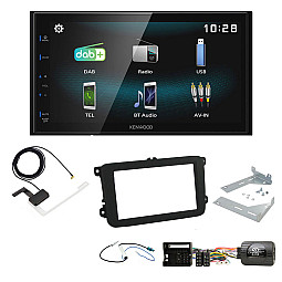 Volkswagen Transporter T5 / T5.1 Kenwood 6.8” Mechless MP3, USB, DAB+ Bluetooth Car Stereo Upgrade Pack Volkswagen Transporter T5 / T5.1 Kenwood 6.8” Mechless MP3, USB, DAB+ Bluetooth Car Stereo Upgrade Pack