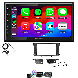Ford Focus, Mondeo, S-Max Black Kenwood Wired Android Auto / CarPlay Bluetooth DAB+ Stereo Upgrade Pack Ford Focus, Mondeo, S-Max Black Kenwood Wired Android Auto / CarPlay Bluetooth DAB+ Stereo Upgrade Pack