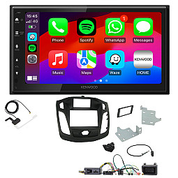 Ford Focus 2011 - 2015 Kenwood Wired Android Auto / CarPlay Bluetooth DAB+ Stereo Upgrade Pack