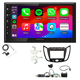 Ford Kuga 2013-2019 Kenwood Wired Android Auto / CarPlay Bluetooth DAB+ Stereo Upgrade Pack Ford Kuga 2013-2019 Kenwood Wired Android Auto / CarPlay Bluetooth DAB+ Stereo Upgrade Pack