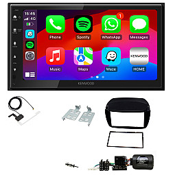Fiat Doblo 2010 - 2015 Kenwood Wired Android Auto / CarPlay Bluetooth DAB+ Stereo Upgrade Pack