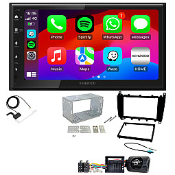 Mercedes C Class 2004 - 2007 Kenwood Wired Android Auto / CarPlay Bluetooth DAB+ Stereo Upgrade Pack