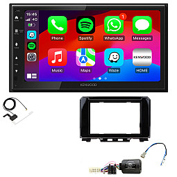 Suzuki Jimny 2018 Onwards Kenwood Wired Android Auto / CarPlay Bluetooth DAB+ Stereo Upgrade Pack Suzuki Jimny 2018 Onwards Kenwood Wired Android Auto / CarPlay Bluetooth DAB+ Stereo Upgrade Pack