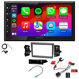 Porsche 911, Boxster, Cayman Kenwood Wired Android Auto / CarPlay Bluetooth DAB+ Stereo Upgrade Pack