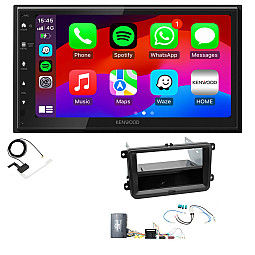 Volkswagen Transporter T5 / T5.1 Kenwood DMX5023DABS 6.8" Wired Android Auto / CarPlay Bluetooth DAB+ Stereo Upgrade Pack Volkswagen Transporter T5 / T5.1 Kenwood DMX5023DABS 6.8" Wired Android Auto / CarPlay Bluetooth DAB+ Stereo Upgrade Pack