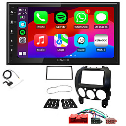 Mazda 2 2008 - 2014 Kenwood Wired Android Auto / CarPlay Bluetooth DAB+ Stereo Upgrade Pack