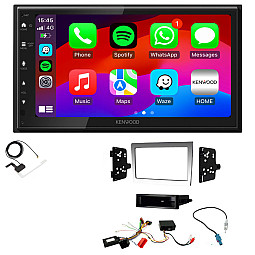 Porsche 997, Boxster, Cayman Silver / Grey Kenwood Wired Android Auto / CarPlay Bluetooth DAB+ Stereo Upgrade Pack Porsche 997, Boxster, Cayman Silver / Grey Kenwood Wired Android Auto / CarPlay Bluetooth DAB+ Stereo Upgrade Pack
