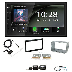 Citroen C2, C3 2005-2009 Kenwood 6.8" Wireless CarPlay / Android Auto, DAB+ Bluetooth Stereo Upgrade Pack Citroen C2, C3 2005-2009 Kenwood 6.8" Wireless CarPlay / Android Auto, DAB+ Bluetooth Stereo Upgrade Pack