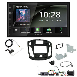 Ford Focus 2011 - 2015 Kenwood 6.8" Wireless CarPlay / Android Auto, DAB+ Bluetooth Stereo Upgrade Pack
