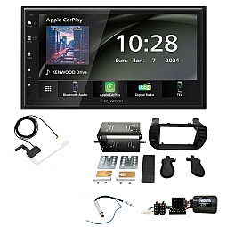 Fiat 500 2007- 2015 Kenwood 6.8" Wireless CarPlay / Android Auto, DAB+ Bluetooth Stereo Upgrade Pack