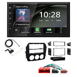 Mazda MX-5 2009-2015 Kenwood 6.8" Wireless CarPlay / Android Auto DAB+ Bluetooth Stereo Upgrade Pack