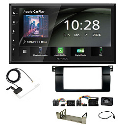 BMW 3 Series E46 (1998-2005) Kenwood 6.8" Wireless CarPlay / Android Auto, DAB+ Bluetooth Stereo Upgrade Pack