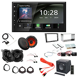 Vauxhall Corsa D (3 OR 5 DOOR) 2006 - 2014 Complete Wireless Carplay / Android Auto / Front + Rear Speakers / Subwoofer Kit