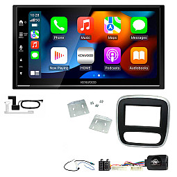 Renault Trafic 2014-2017 Kenwood DMX7722DABS Wireless Apple CarPlay Android Auto DAB Stereo Upgrade Kit Renault Trafic 2014-2017 Kenwood DMX7722DABS Wireless Apple CarPlay Android Auto DAB Stereo Upgrade Kit