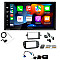Fiat 500 2007 - 2015 Piano Black Kenwood DMX7722DABS Wireless Apple CarPlay Android Auto DAB Stereo Upgrade Kit