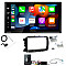 Fiat 500 2015 - 2021 Gloss Black Kenwood DMX7722DABS Wireless Apple CarPlay Android Auto DAB Stereo Upgrade Kit