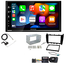 Mercedes C Class 2004 - 2007 Kenwood DMX7722DABS Wireless Apple CarPlay DAB Stereo Upgrade Kit