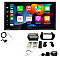 Fiat 500 2007- 2015 Matt Black Kenwood DMX7722DABS Wireless Apple CarPlay Android Auto DAB Stereo Upgrade Kit