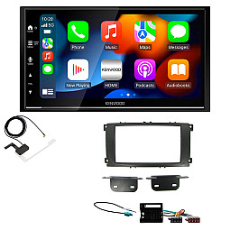Ford Focus, Mondeo, S-Max Black Kenwood DMX7722DABS Wireless Apple CarPlay Android Auto DAB Stereo Upgrade Kit Ford Focus, Mondeo, S-Max Black Kenwood DMX7722DABS Wireless Apple CarPlay Android Auto DAB Stereo Upgrade Kit