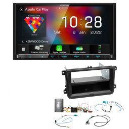 VW T6 2015 - 2019 Kenwood CarPlay Android Auto Digital Media AV Receiver Bluetooth DAB+ Stereo Upgrade Pack VW T6 2015 - 2019 Kenwood CarPlay Android Auto Digital Media AV Receiver Bluetooth DAB+ Stereo Upgrade Pack