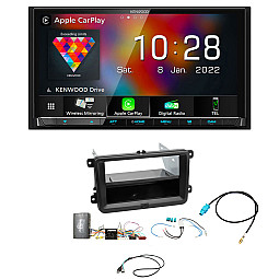 VW T6 2015 - 2019 Kenwood CarPlay Android Auto Digital Media AV Receiver Bluetooth DAB+ Stereo Upgrade Pack