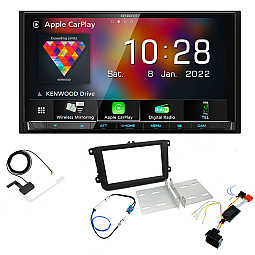 Volkswagen Kenwood CarPlay / Android Auto Digital Media AV Receiver Bluetooth DAB+ Stereo Upgrade Kit Volkswagen Kenwood CarPlay / Android Auto Digital Media AV Receiver Bluetooth DAB+ Stereo Upgrade Kit