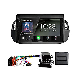 Fiat 500 2007-2015 Kenwood 9.0" Wireless CarPlay / Android Auto Mirroring Screen Complete Stereo Pack Fiat 500 2007-2015 Kenwood 9.0" Wireless CarPlay / Android Auto Mirroring Screen Complete Stereo Pack