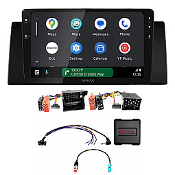 BMW X5 (E53) 1999-2006 Kenwood 9" Wireless CarPlay / Android Auto, Mirroring Screen, Bluetooth Stereo Pack