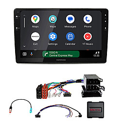 Fiat Ducato 2006-2016 Kenwood 9" Wireless CarPlay / Android Auto, Mirroring Screen, Bluetooth Stereo Pack