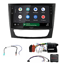 Mercedes E-Class, CLS 2001-2009 Kenwood 9" Wireless CarPlay / Android Auto Mirroring Screen Stereo Pack