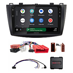Mazda 3 (BL) 2009-2013 Kenwood DMX80AXS 9" Wireless CarPlay / Android Auto Mirroring Screen Stereo Pack