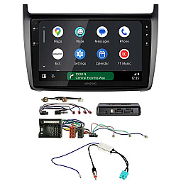 Volkswagen Polo 2014> With IA Interface Kenwood DMX80AXS 9" Wireless CarPlay / Android Auto Mirroring Screen Stereo Pack Volkswagen Polo 2014> With IA Interface Kenwood DMX80AXS 9" Wireless CarPlay / Android Auto Mirroring Screen Stereo Pack