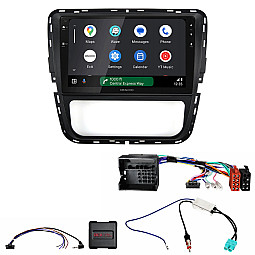 Volkswagen Passat B7 2012-2015 (9" Manual AC) Kenwood Wireless CarPlay / Android Auto Mirroring Screen Stereo Pack
