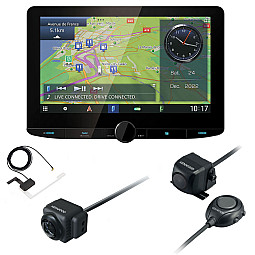 Kenwood CarPlay / Android Auto Digital Media Camper & Commercial Navi DAB+ With Aerial & Cameras Stereo Pack