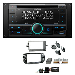 Fiat 500 2007-2015 Kenwood CD MP3 Bluetooth USB Aux iPhone Android Spotify Car Stereo Upgrade Kit