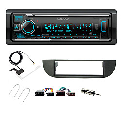 Fiat 500 2007-2015 Kenwood Digital Media Receiver DAB+ Digital Radio Bluetooth Car Stereo Upgrade Kit Fiat 500 2007-2015 Kenwood Digital Media Receiver DAB+ Digital Radio Bluetooth Car Stereo Upgrade Kit
