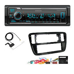 VW UP 2011-2017 Kenwood Digital Media Receiver DAB+ Digital Radio Bluetooth Car Stereo Upgrade Kit