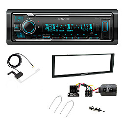 Renault Megane II, Scenic Kenwood Digital Media Receiver DAB+ Digital Radio Bluetooth Car Stereo Upgrade Kit Renault Megane II, Scenic Kenwood Digital Media Receiver DAB+ Digital Radio Bluetooth Car Stereo Upgrade Kit