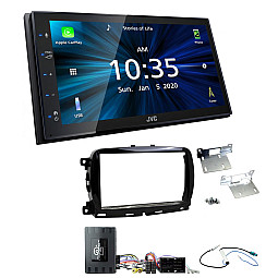 Fiat 500 2015 - 2021 JVC 6.8" Bluetooth Digital Media Car Play / Android Auto Stereo Upgrade Kit